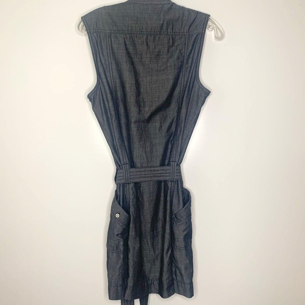 CalvinKlein ButtonUp BeltTie-Waist Utility Dress M - Picture 7 of 8